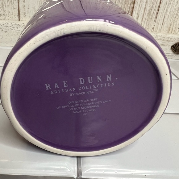 Rae Dunn Purple Artisan Ceramic Jar - Picture 3 of 5